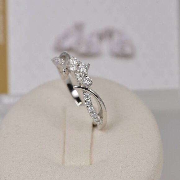 Certified Moissanite Ring Guard Enhancer Band Ring 925 - Picture 4 of 6